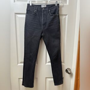Agolde Jeans size 25 Black High Waisted Button Fly